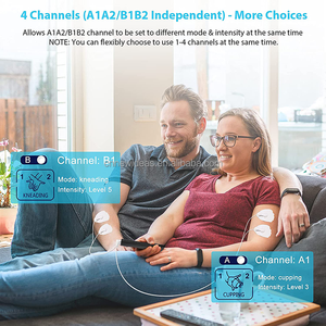 Macchina per massaggio a <span class=keywords><strong>4</strong></span> canali per elettrodi di base per la terapia di sollievo per la forza muscolare - Product Image 3