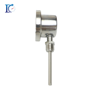 Hoàn toàn thép không gỉ công nghiệp áp suất thủy tinh Nhiệt kế & ghi tùy chỉnh OEM & ODM nhiệt độ cụ - Product Image 2