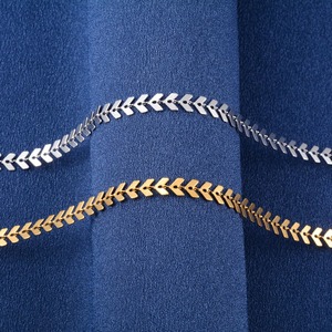 Chaîne de collier longue de 6 mm de large en acier inoxydable, motif queue de poisson, pour femme et fille, accessoires de bijoux, collier ras du cou, cadeau DIY - Product Image 4