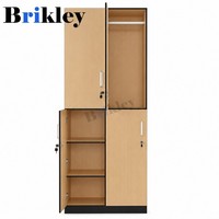 Armoire de vestiaire Brikley en HPL, étanche, antibactérienne, avec serrure RFID pour vestiaires