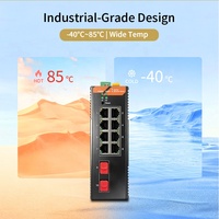 Switch Gigabit Industrial Inteligente con 2 SFP y 10 RJ45, Duplicación de Puerto LACP, Control de Tormenta, QoS, 20Gbps para Redes de Fábrica, Full Duplex