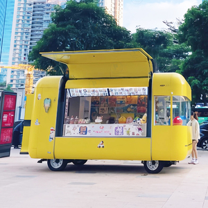 Chariot de nourriture de rue rétro multifonctionnel, kiosque mobile pour en-cas, Nasi Lemak, Char Kway Teow, Roti Canai, Satay, Foodtrailer, bonbons - Product Image 4