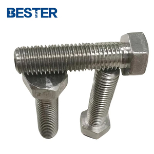 317 317L thép không gỉ Stud <span class=keywords><strong>Bolt</strong></span> đầy đủ một phần ren Hex đầu Hex bu lông - Product Image 4