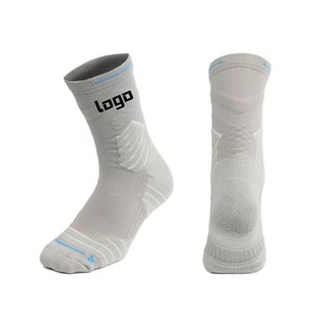 Wholesale Customized Summer Running Crew <b>Socks</b> Anti-odor Sweat-Absorbent Mid-Tube Towel Bottom Spring High Quality - Product Image 1