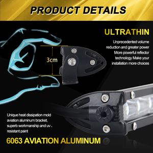 Дешевый супер тонкий 6D 8 14 20 22 "32" внедорожный автомобиль светодиодный бар, 38 "44" 50 "дюймов Однорядный внедорожный светодиодный фонарь для 4x4 ATV - Product Image 5