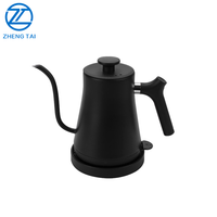 Bouilloire électrique à col de cygne à commande mécanique, 600 ml, en acier inoxydable, pour café filtre artisanal, pour barista à domicile