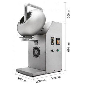 Sô cô la Panning Máy lớp phủ Pan đường đánh bóng Máy caramelized Hạt máy - Product Image 1