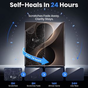 ฟิล์มกันรอยไฮโดรเจลแบบนิ่มคุณภาพเยี่ยมสำหรับ iPhone Fold ป้องกันเต็มจอ ด้านในใส TPU ซ่อมแซมตัวเองได้ บางเฉียบ - Product Image 3