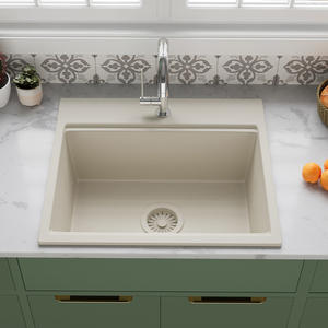 Vente chaude Composite Granit Cuisine Évier Matériaux Options Silgranite Quartz Pierre Évier pour Cuisine - Product Image 2