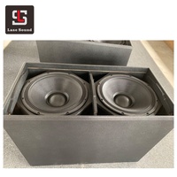 Système de sonorisation audio professionnel Sonido double caisson de basses actif 18 pouces L-S-218 + haut-parleur en bois pour concerts en plein air