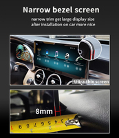 Lecteur DVD de voiture à écran tactile 12,8 pouces Affichage multimédia Système Linux GPS automatique Carplay pour Mercedes Benz