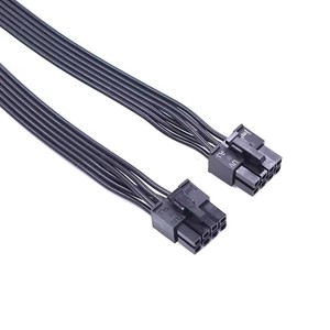 PSU dual PCIe 8พินตัวผู้ไปยังมินิ12ขาสำหรับ <span class=keywords><strong>NVIDIA</strong></span> GeForce RTX 30ซีรีส์ GPU อะแดปเตอร์แปลงไฟสำหรับ <span class=keywords><strong>EVGA</strong></span> P2/G2/G3/T2 - Product Image 4
