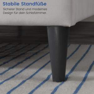 <span class=keywords><strong>Lit</strong></span> moderne rembourré avec cadre à lattes, <span class=keywords><strong>lit</strong></span> double, couverture douce, tête <span class=keywords><strong>de</strong></span> <span class=keywords><strong>lit</strong></span> rembourrée, matelassage vertical, cadre robuste, confort <span class=keywords><strong>de</strong></span> couchage élevé - Product Image 3