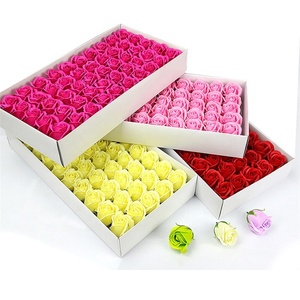 QSLH-SFE019 San Valentino 50 Fiore Artificiale Sapone Rosa Regalo Scatola di - Product Image 6