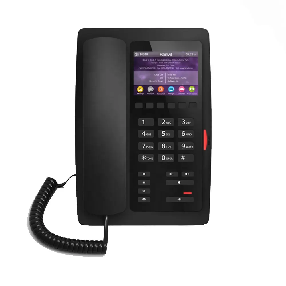 Nieuwe Prijs Fanvil H5 3.5 Inch Kleurenscherm Sip Hotel Telefoon Met Usb-poort Opladen