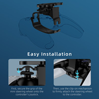 Mini accessoires auxiliaires de roue de simulation de jeux de course de volant pour contrôleur Dualsense PS5