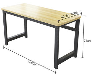 Bangku Kayu Furnitur Sekolah Kayu Meja Siswa Ganda dan Kursi dengan Dua Tempat Duduk - Product Image 4