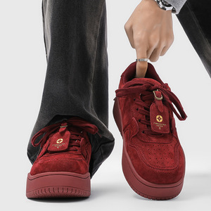 Mocassins rétro faits à la main pour hommes, élégants et décontractés, en gris, avec semelle épaisse et hauteur de 4 cm, style rétro - Product Image 5