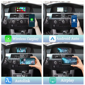 Para BMW 3 Series <span class=keywords><strong>5</strong></span> Series 2005-2008 caja de interfaz de decodificador inalámbrico Apple Carplay Android Auto Multimedia estéreo pantalla OEM - Product Image 3