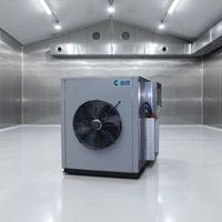 Warmtepomp-ontvochtigingsapparatuur voor het drogen van tomaten, paprika's, okra's en mango's, 200 kg groente- en fruitdroger, dubbel gebruik