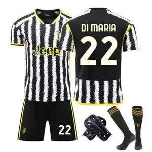 2324 New Season Home Club Football Juve High Quality Breathable Club Soccer Training Uniforms Men's Football Jerseys