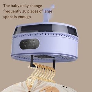 Séchoir à linge intelligent chauffant, petit séchoir à linge électrique pliable avec crochet, mini séchoir à linge portable automatique intelligent - Product Image 5