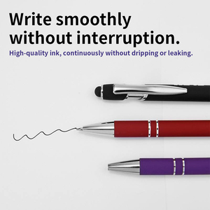 Nhà Máy Biểu Tượng Tùy Chỉnh 1.0Mm Màu Xanh Mực Kim Loại Bi Cho <span class=keywords><strong>Stylus</strong></span> 2-In-1 Khuyến Mại Bút Thẳng Biểu Tượng Tùy Chỉnh Kim Loại Bút - Product Image 4