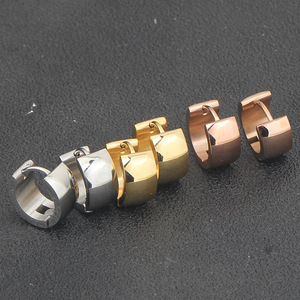 Huggie Earrings 7Mm Stainless Steel Round Geometric <b>Studs</b> <b>For</b> Women <b>Men</b> Fashion Jewelry Ear Clips - Product Image 3