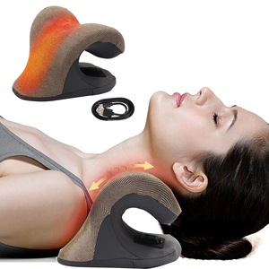 Almohada relajante portátil para aliviar el dolor de cuello y hombros, dispositivo de tracción Cervical, estirador quiropráctico para cuello y hombros - Product Image 1