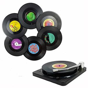Sous-verre en vinyle de 5 cm, style rétro, isolant thermique et antidérapant - Product Image 2