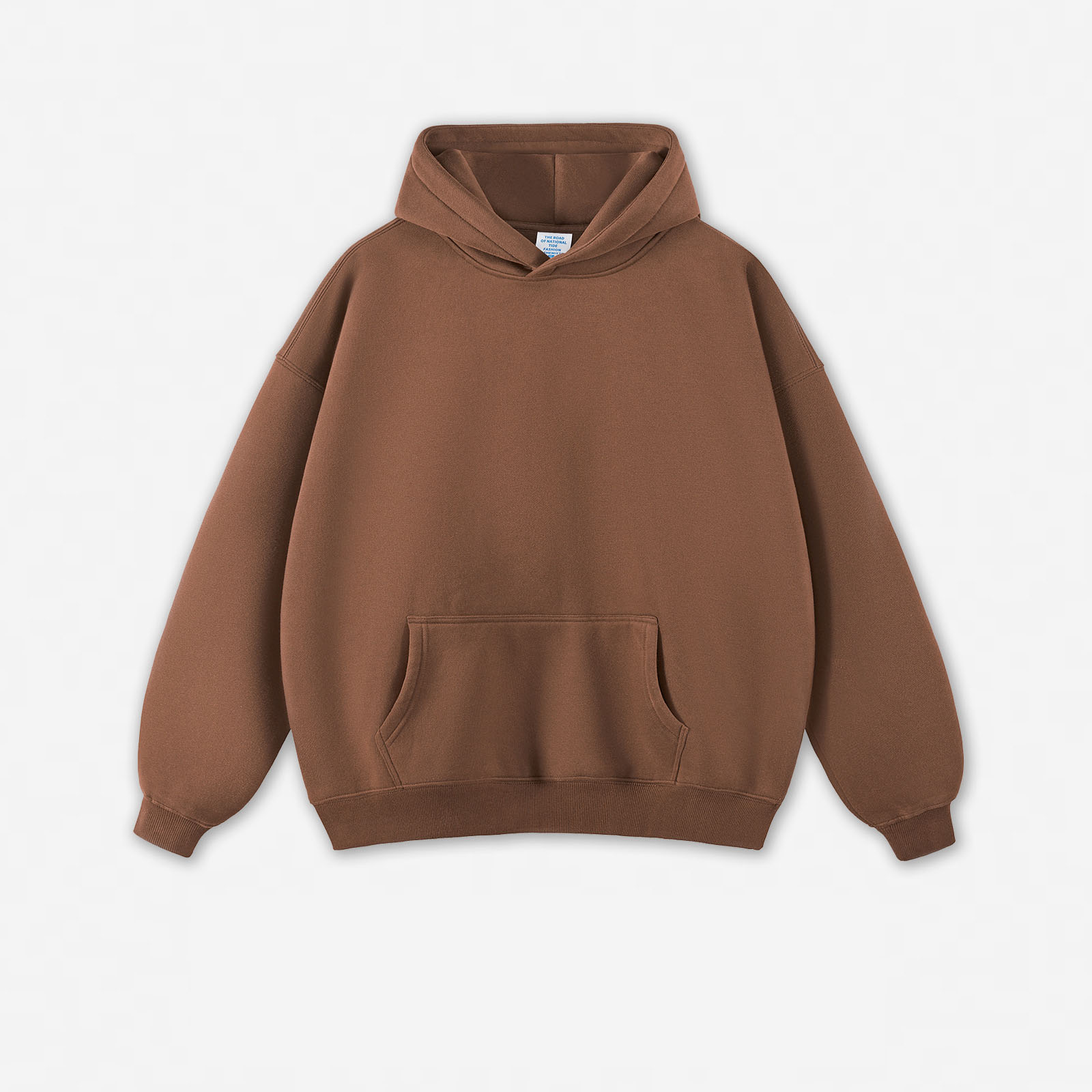 sweat à capuche marron foncé
