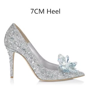 Nouvelles Chaussures Cendrillon 2026 à Talons Hauts en Strass pour Femmes, Escarpins à Bout Pointu en Cristal pour Fêtes et Mariages - Product Image 1