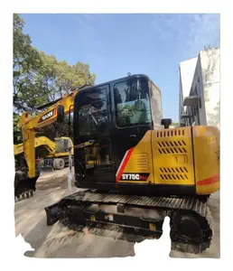 SANY used sıcak satış sy50 55 mükemmel durumda kazıcı sy75c kullanılan excavatorsHigh kalite inşaat makinesikullanılmış