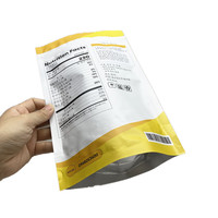 Pochette support en plastique de feuille d'aluminium recyclable avec fermeture à glissière impression par héliogravure sacs d'emballage alimentaire anti-odeur