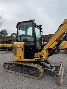 Excavadora de cadenas Caterpillar CAT303 usada de 3 toneladas con certificación CE, miniexcavadora con motor Cummins y bomba de engranajes, buen rendimiento. - Product Image 2