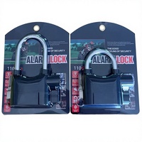 Nouveau cadenas antivol avec alarme pour moto/trottinette électrique et portail, étanche, pour extérieur, modèle C