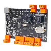 Système de contrôle d'accès cloud Web TCP/IP pour 2 portes avec alimentation et boîtier métallique en fer noir, prise en charge OEM ODM