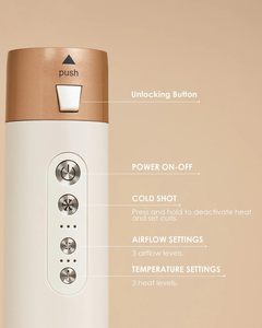 Secador de Pelo Profesional Iónico de Aleación de Aluminio, Caliente/Frío, con Motor BLDC de Alta Velocidad de 1200W, 2 Velocidades de Calor, para Salón de Belleza - Product Image 2