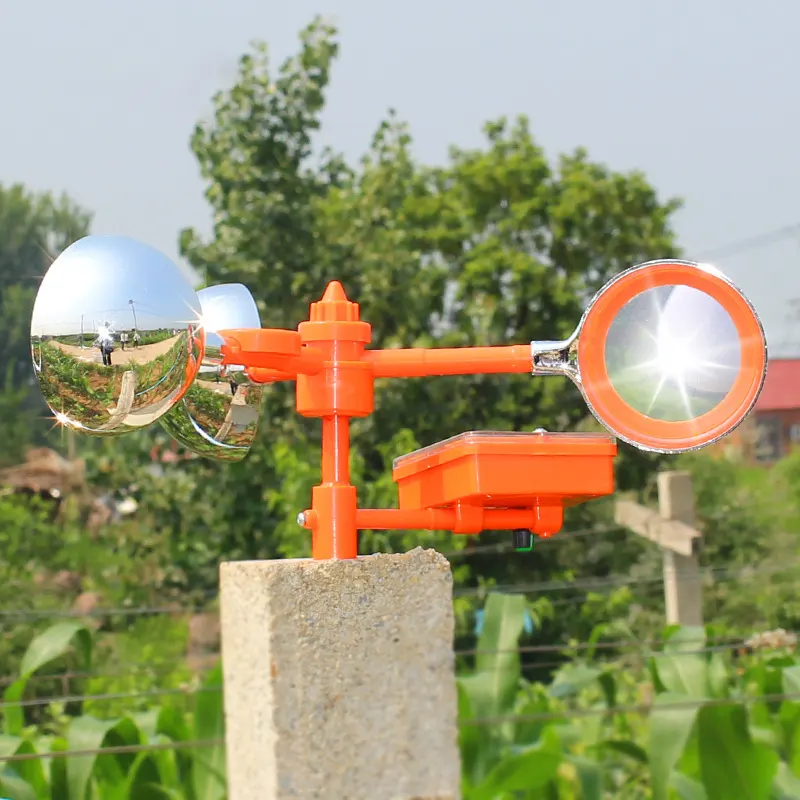 Disipador disuasorio de aves al aire libre, dispositivo repelente de pájaros reflectante Solar para jardín DD986, molino de viento de voz, espantapájaros, conducción