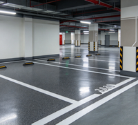 Peinture de sol autolissante à base de sable coloré époxy, résistante à l'usure pour les sols en ciment et les carreaux, pour usage domestique