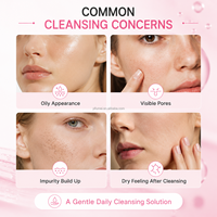 Gel Nettoyant Visage au ADN de Saumon PDRN, Nettoyage Doux, Hydratant, Équilibrant, Soin Quotidien pour Tous Types de Peau, Flacon OEM