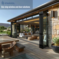 Puerta Corredera de Patio para Exteriores, de Aluminio con Doble Acristalamiento, para Conexión con la Sala de Estar, Diseño Impermeable y Resistente a la Intemperie