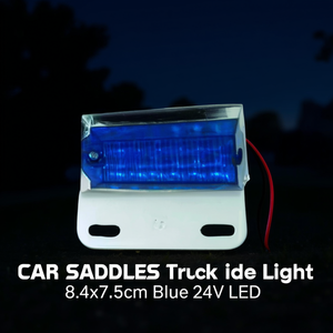 ไฟข้างรถบรรทุก 8.4x7.5 ซม. สีฟ้า 24V LED - Product Image 3