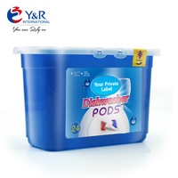 Capsules de lavage de vaisselle 3-en-1 supérieures pour éliminer la graisse, détergent puissant en forme liquide pour la cuisine, format solide jetable