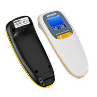 Pemindai Kode Batang QR 2D Mini HENEX dengan Layar, Nirkabel BT, Antarmuka USB & COM, Pemeriksa Harga, Tersedia
