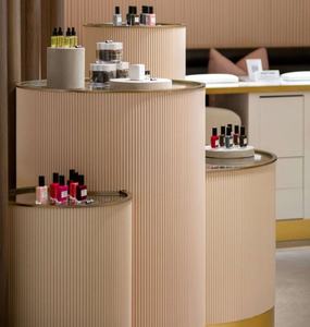 Di fascia alta su misura di qualità popolare rosa scanalato Design espositore di <span class=keywords><strong>gioielli</strong></span> da tavolo espositore <span class=keywords><strong>gioielli</strong></span> da tavolo - Product Image 6