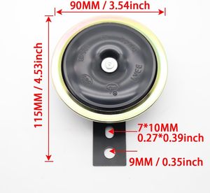 Bocina Universal para Motocicleta de 12V 24V 90mm <span class=keywords><strong>DL126</strong></span>, Bocinas Eléctricas Impermeables IPX7, Altavoz de 110db para ATV, Scooter, UTV, Bicicleta, Alarma - Product Image 5
