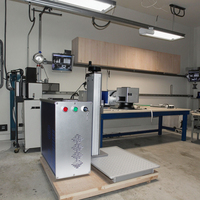 Machine de marquage laser à fibre de bureau 20W/30W, équipement laser haute précision pour matériaux métalliques