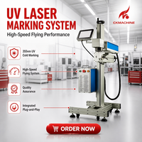 Machine de marquage laser UV en ligne CKMACHINE 10W pour codes-barres et numéros de série, alternative aux imprimantes à jet d'encre pour dates de production et d'expiration