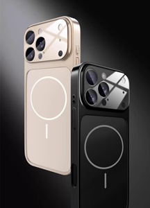 เคส AG Glass รุ่นใหม่แบบด้าน สำหรับ iPhone เคสแม่เหล็กสำหรับ iPhone 17 Pro Max Air 16 15 13 14 Plus ฝาหลังสีส้ม - Product Image 4